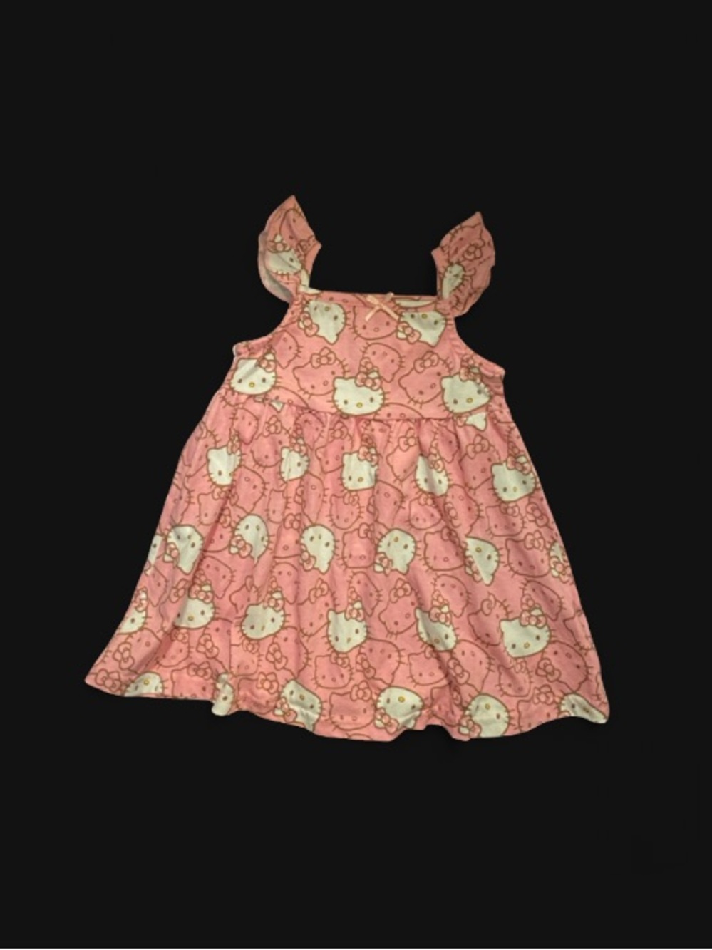 Hello Kitty Pink Printed Ruffle-Strap Dress - Picture 4 of 13